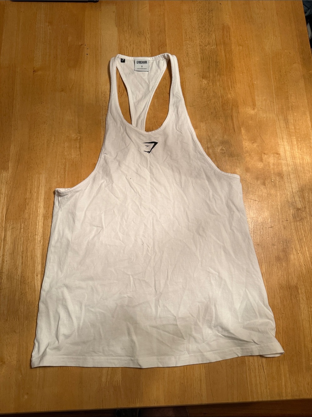 Gymshark White Men’s Stringer Tank